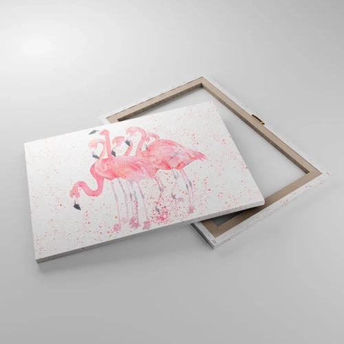 Obraz na plátne - Ružový ansámbl - 70x50 cm