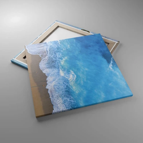 Obraz na plátne - Sila modrej - 60x60 cm