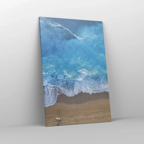 Obraz na plátne - Sila modrej - 80x120 cm