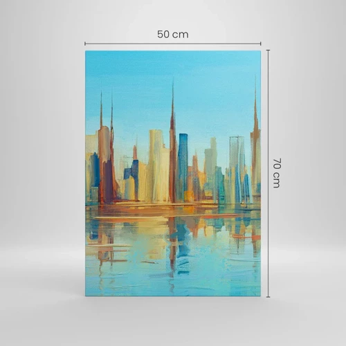 Obraz na plátne - Slnečná metropola - 50x70 cm