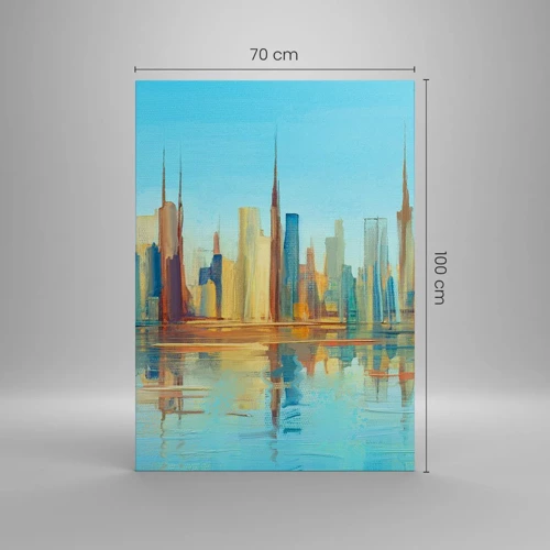 Obraz na plátne - Slnečná metropola - 70x100 cm
