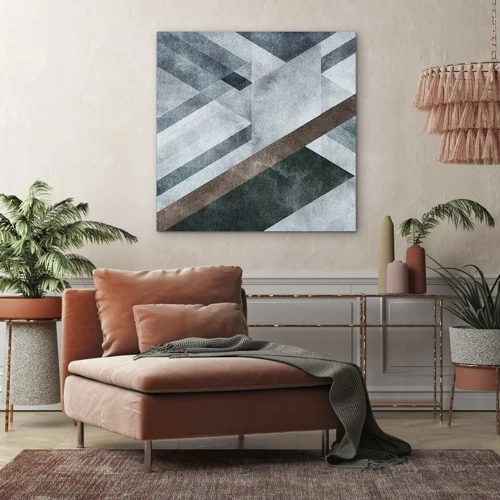 Obraz na plátne - Sofistikovaná elegancia geometrie - 60x60 cm