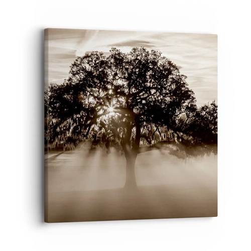 Obraz na plátne - Strom správ samotného dobra - 30x30 cm