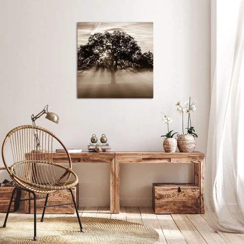 Obraz na plátne - Strom správ samotného dobra - 30x30 cm
