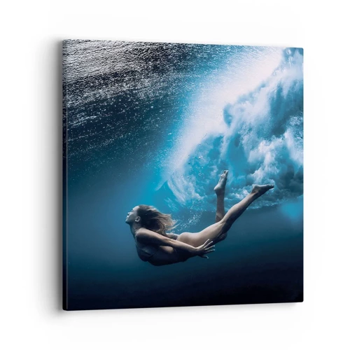 Obraz na plátne - Súčasná morská panna - 40x40 cm