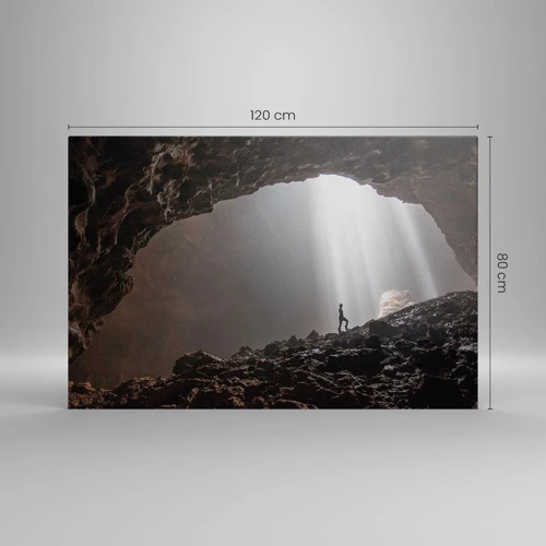 Obraz na plátne - Svetelná jaskyňa - 120x80 cm
