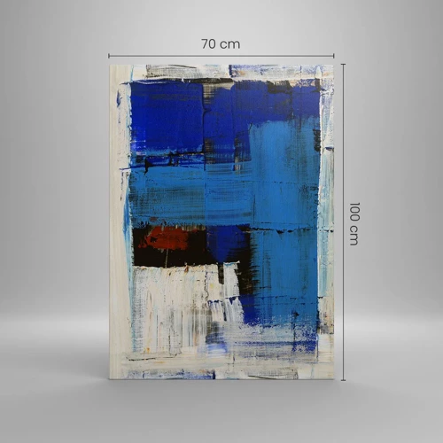Obraz na plátne - Tajomstvo modrej - 70x100 cm