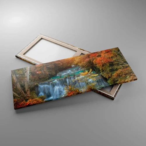 Obraz na plátne - Ukrytý poklad lesa - 100x40 cm