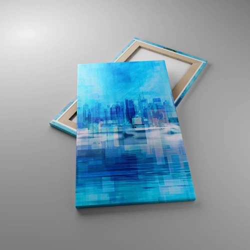 Obraz na plátne - Utopené v modrej - 45x80 cm