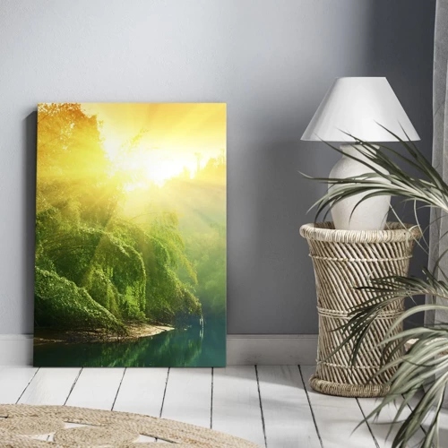 Obraz na plátne - Utopiť sa v slnku a v tieni - 50x70 cm