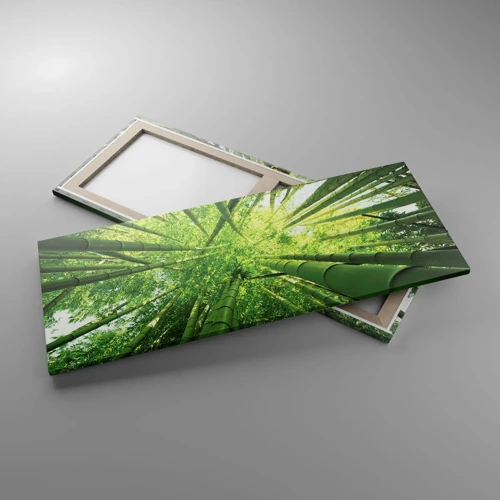 Obraz na plátne - V bambusovom háji - 100x40 cm