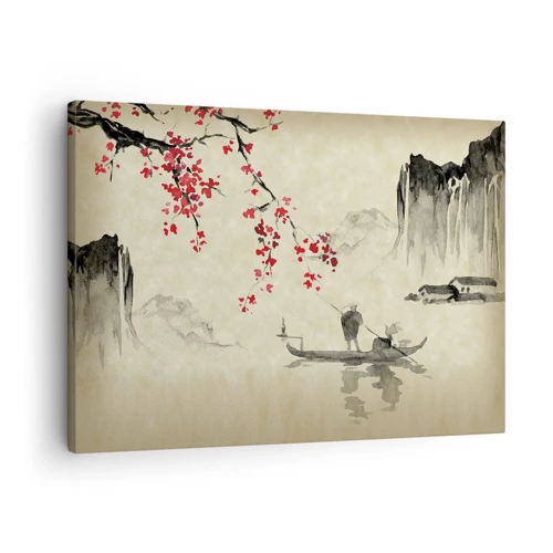Obraz na plátne - V krajine kvitnúcich čerešní - 70x50 cm