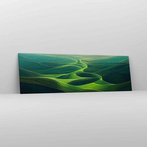 Obraz na plátne - V zelených údoliach - 160x50 cm