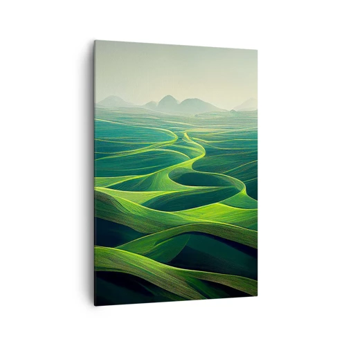 Obraz na plátne - V zelených údoliach - 70x100 cm