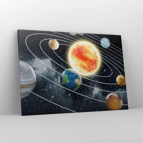 Obraz na plátne - Vesmírny tanec - 100x70 cm