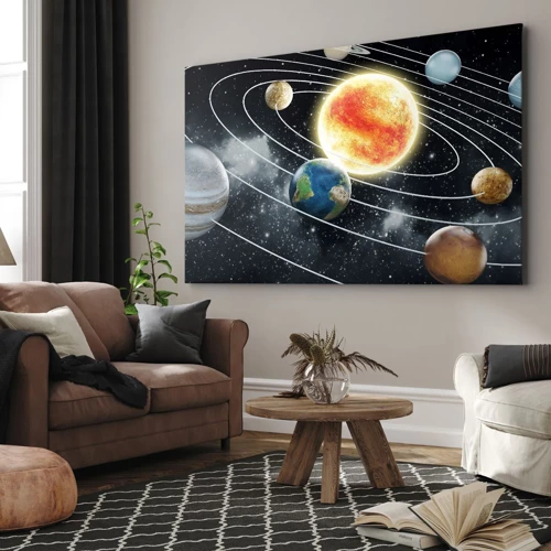 Obraz na plátne - Vesmírny tanec - 100x70 cm