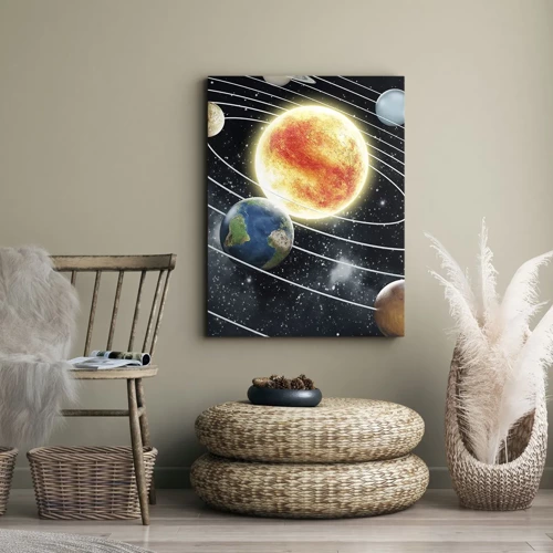 Obraz na plátne - Vesmírny tanec - 45x80 cm