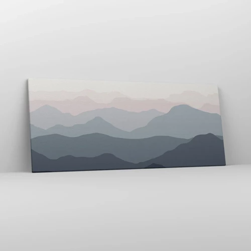 Obraz na plátne - Vlny hôr - 120x50 cm