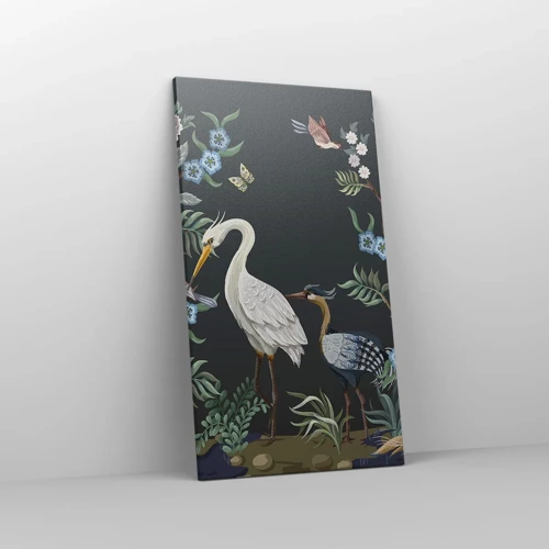 Obraz na plátne - Vtáčí sprievod - 45x80 cm