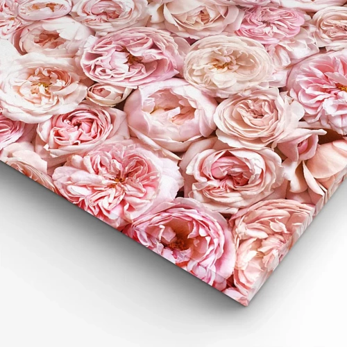 Obraz na plátne - Vydláždená ružami - 40x40 cm