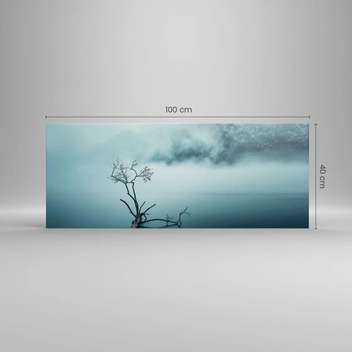 Obraz na plátne - Z vody a hmly - 100x40 cm