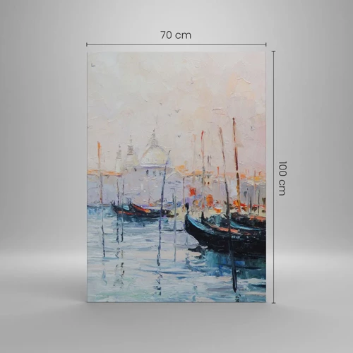 Obraz na plátne - Za vodou, za hmlou - 70x100 cm
