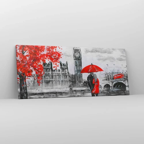 Obraz na plátne - Zamilovaní do Londýna - 120x50 cm