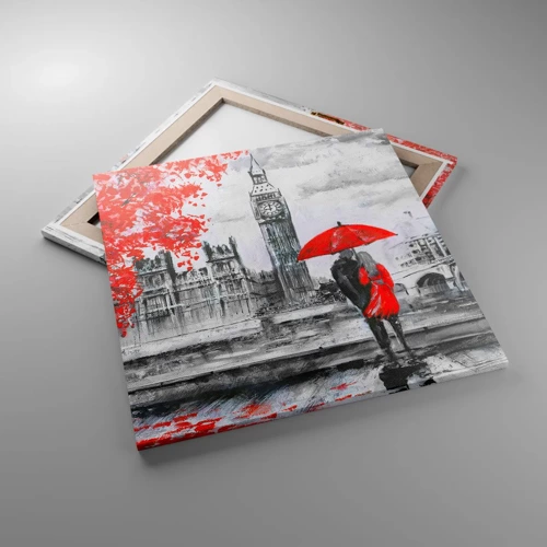 Obraz na plátne - Zamilovaní do Londýna - 60x60 cm