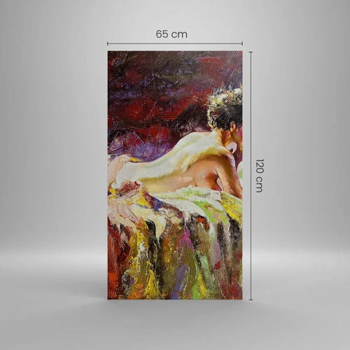 Obraz na plátne - Zamyslená Venuša - 65x120 cm