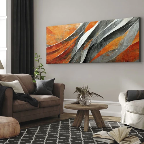 Obraz na plátne - Žiar a chlad - 140x50 cm