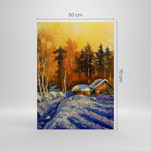 Obraz na plátne - Zimná impresia v slnku - 50x70 cm