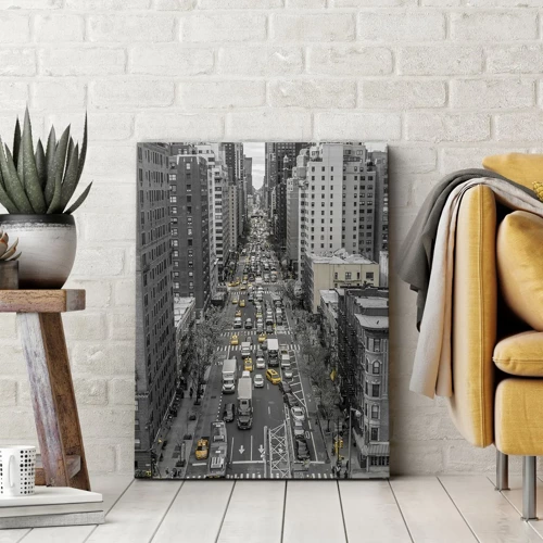 Obraz na plátne - Život New Yorku - 65x120 cm