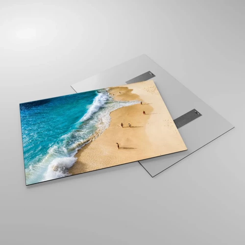 Obraz na skle - A potom slnko, pláž… - 100x70 cm