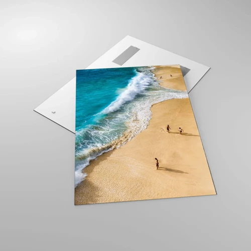 Obraz na skle - A potom slnko, pláž… - 70x100 cm