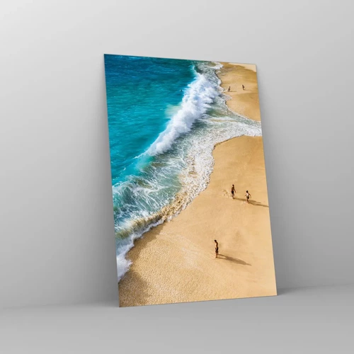 Obraz na skle - A potom slnko, pláž… - 70x100 cm
