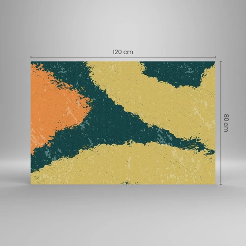 Obraz na skle - Abstrakcia – spomalený pohyb - 120x80 cm