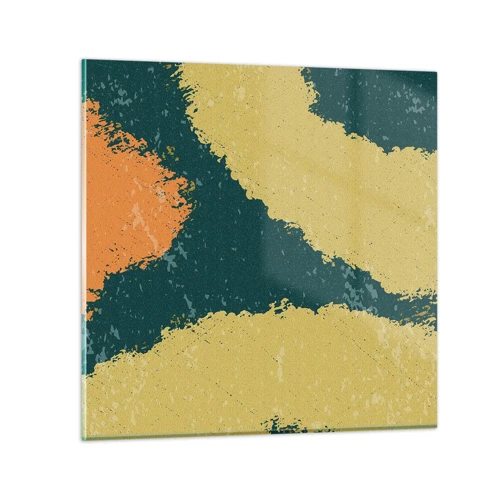 Obraz na skle - Abstrakcia – spomalený pohyb - 70x70 cm