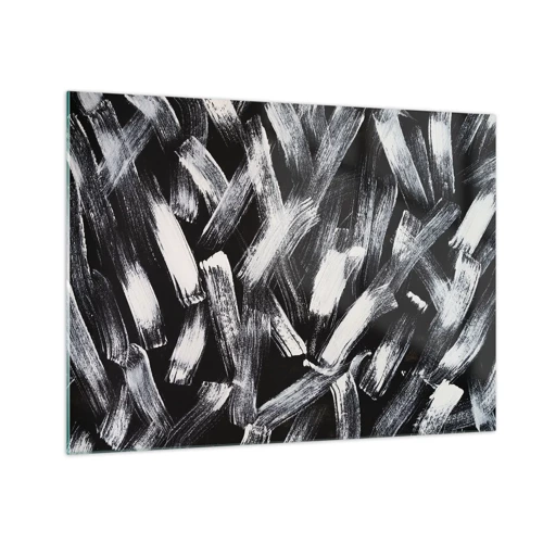 Obraz na skle - Abstrakcia v industriálnom duchu - 70x50 cm
