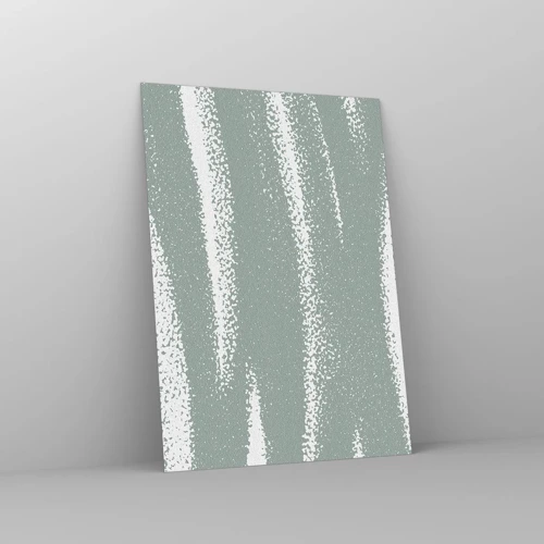 Obraz na skle - Abstrakcia v zimnom štýle - 50x70 cm