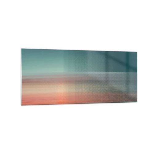 Obraz na skle - Abstrakcia: vlny svetla - 120x50 cm