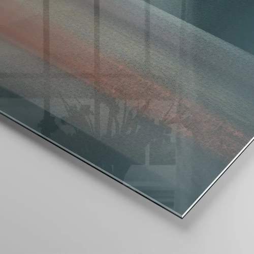 Obraz na skle - Abstrakcia: vlny svetla - 60x60 cm