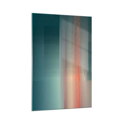 Obraz na skle - Abstrakcia: vlny svetla - 70x100 cm