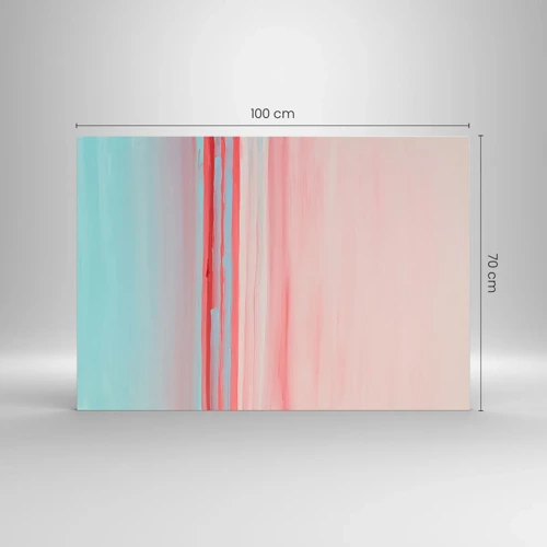 Obraz na skle - Abstrakcia za úsvitu - 100x70 cm