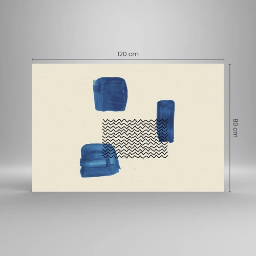Obraz na skle - Abstraktné kvarteto - 120x80 cm