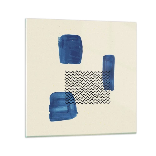 Obraz na skle - Abstraktné kvarteto - 60x60 cm