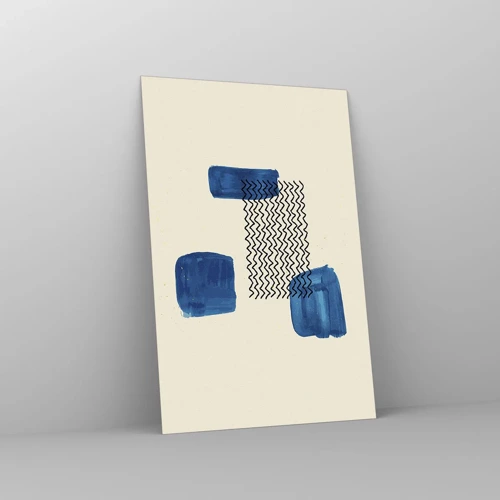Obraz na skle - Abstraktné kvarteto - 80x120 cm