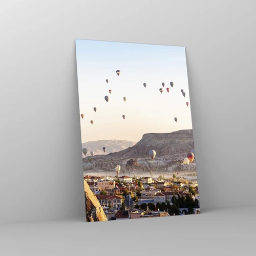 Obraz na skle - Ako lode na oblohe - 70x100 cm