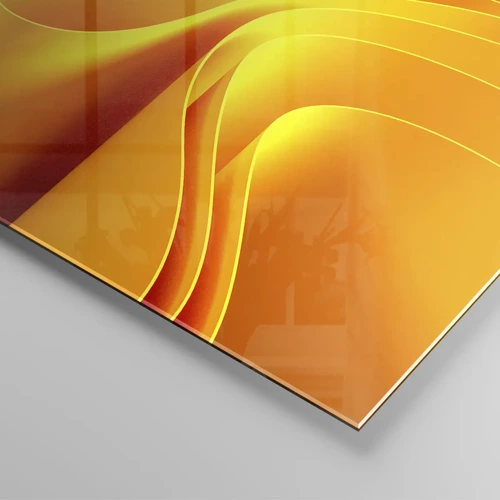 Obraz na skle - Ako slnečné vlny - 100x70 cm