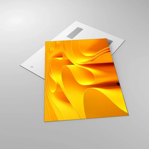 Obraz na skle - Ako slnečné vlny - 70x100 cm