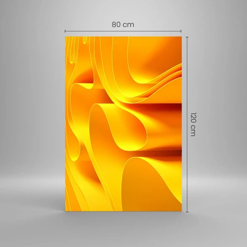 Obraz na skle - Ako slnečné vlny - 80x120 cm